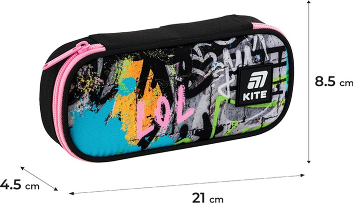 Пенал шкільний Kite Street Art 21x8.5x4.5 см (K25-662-3) - зображення 3