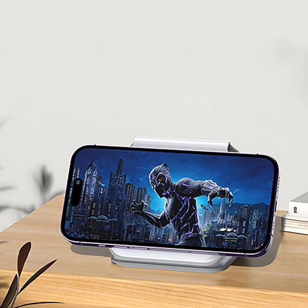 Stacja ładująca Dudao A11N 15 W 3-in-1 z kablem USB-C - USB-C White (6973687249489) - obraz 11
