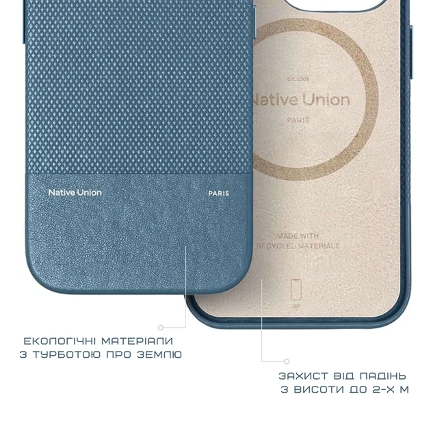 Чохол Native Union (RE) Classic Case Navy для iPhone 16 Синій (RECLA-NAV-NP24) - зображення 15