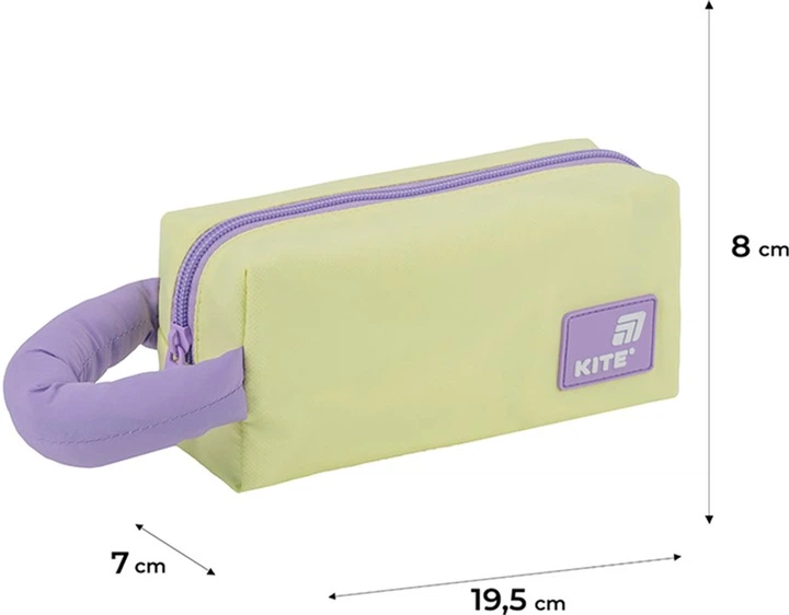 Пенал шкільний Kite 8х19.5х7 см Жовтий (K25-2703-1) - зображення 3