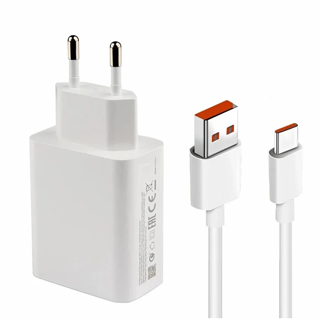 Сетевое зарядное устройство 33W с кабелем Type-C с быстрой зарядкой 9168 - изображение 3