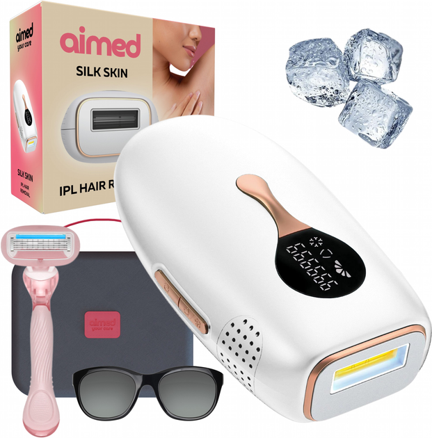 Фотоэпилятор AIMED Silk Skin PRO Ice Cooling IPL Intensed Pulse Light белый (7970379617593) - изображение 1