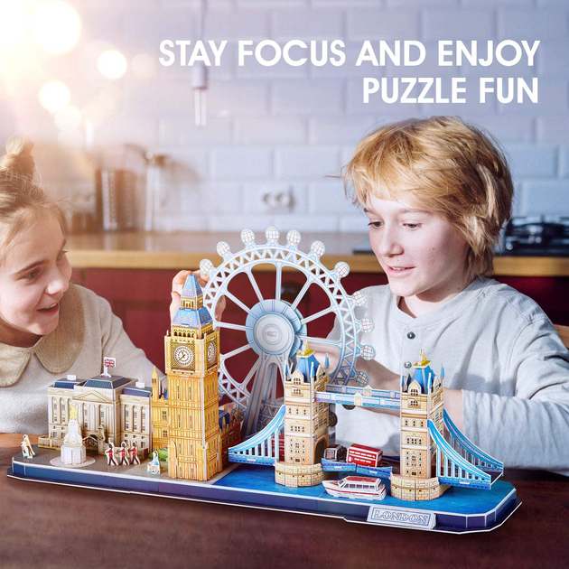 Конструктор 3D CubicFun CityLine London (MC 253h) - Фото 4 Конструктор 3D CubicFun CityLine London (MC 253h) - зображення 4