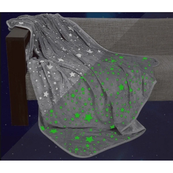 Светящийся теплый и нежный плед для детей и подростков 150x200 Magic Blanket Серый (51901CS607) - Фото 3 Светящийся теплый и нежный плед для детей и подростков 150x200 Magic Blanket Серый (51901CS607) - изображение 3