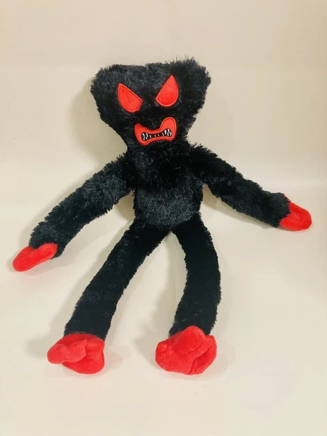 Мягкая игрушка Килли-Вилли красные глаза Huggy Wuggy Черный 42 см (YU8SH5292) - изображение 3