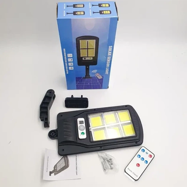 Уличный фонарь на столб с пультом Solar Light BL BK120-6COB Черный на солнечных батареях (SN9QI3237) - изображение 9