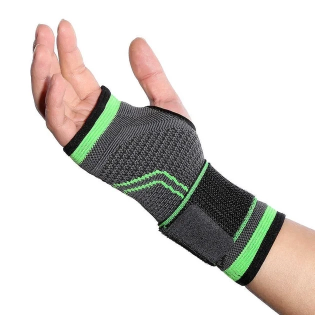 Эластичный бинт бандаж на кисть Knee bands HSM-9136 Grey нейлон (SN9QI2437) - изображение 7