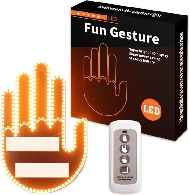 Светодиодная рука LED лампа с жестами для авто Hand Light с пультом управления. - изображение 6