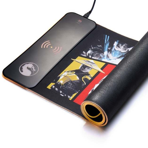 Podkładka gamingowa Numskull z ładowarką bezprzewodową i podświetleniem RGB Mortal Kombat 30 x 80 cm (23MW9Y) (5056280461500) - obraz 3