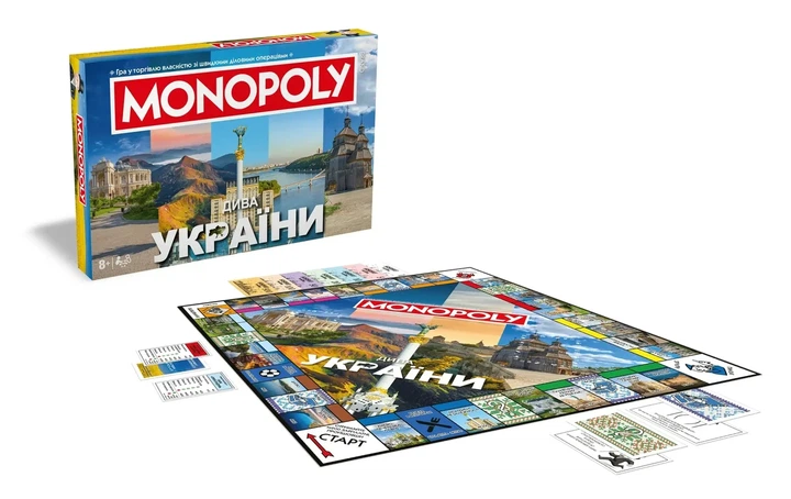 Настільна гра ROZUM Монополія: Дива України (R065UA) - Фото 2 Настільна гра ROZUM Монополія: Дива України (R065UA) - изображение 2