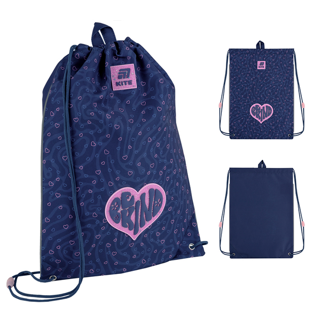 Сумка для взуття Kite Be Kind 46х33 см Синя (K25-600M-9) - зображення 2
