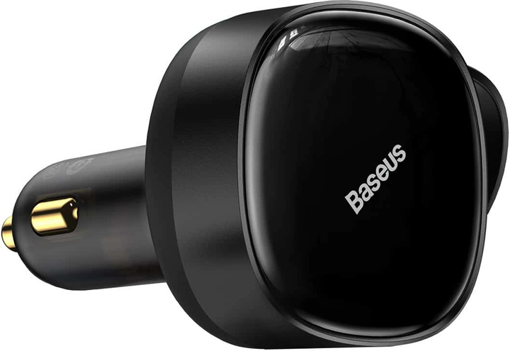 Ładowarka samochodowa Baseus Enjoyment 2 w 1 33 W 2 x USB-C Black (C00035500111-00) - obraz 3