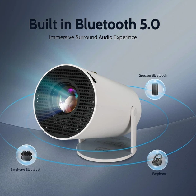 Проектор FEARWIKY HY300 HD Wi-Fi Bluetooth Android 11 - зображення 3