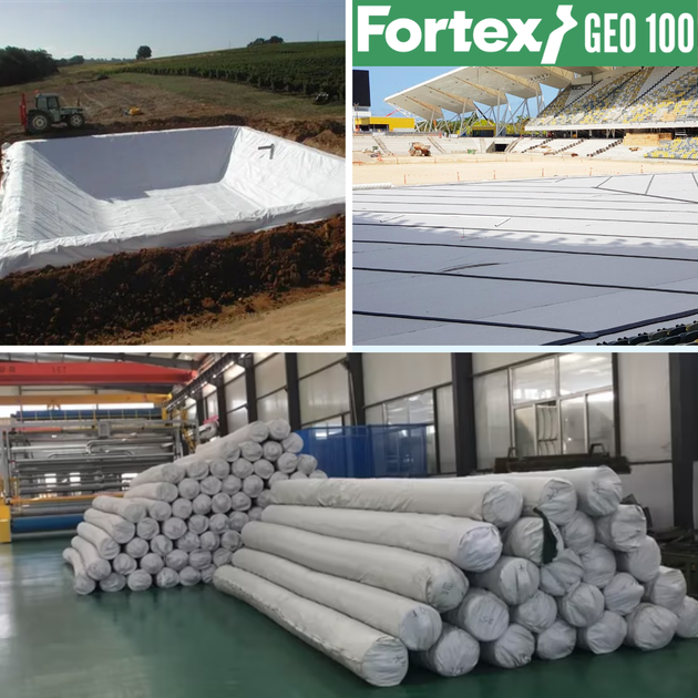 Геотекстиль нетканий PP Fortex Geo 100 г/м2, 2 х 50 м, 100 м2 - зображення 10