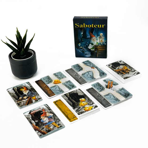 Настільна гра Саботер гноми-шкідники Saboteur (коробка англійською, правила українською) - изображение 3