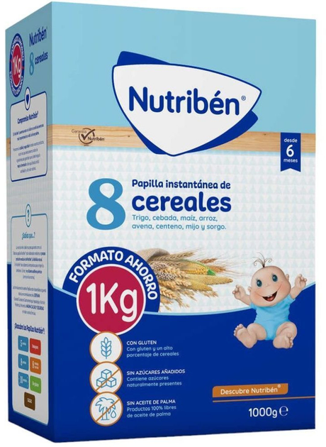Дитяча каша Nutriben 8 Cereals 1000 г (8430094319900) - зображення 1