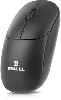 Компьютерная мышь REAL-EL RM-311W Wireless, Black, беспроводная, USB, оптическая, 1000 dpi, 2 кнопки, 2xAAA - изображение 3