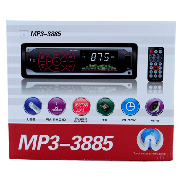 Автомагнитола MP3-3885 ISO 1DIN сенсор - изображение 2