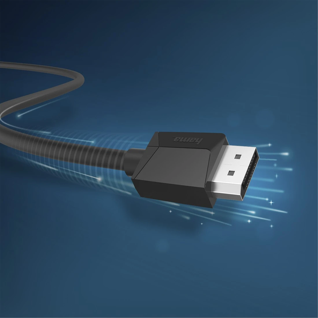 Кабель Hama DisplayPort – DisplayPort M/M 1.5 м Black (4047443444684) - зображення 5