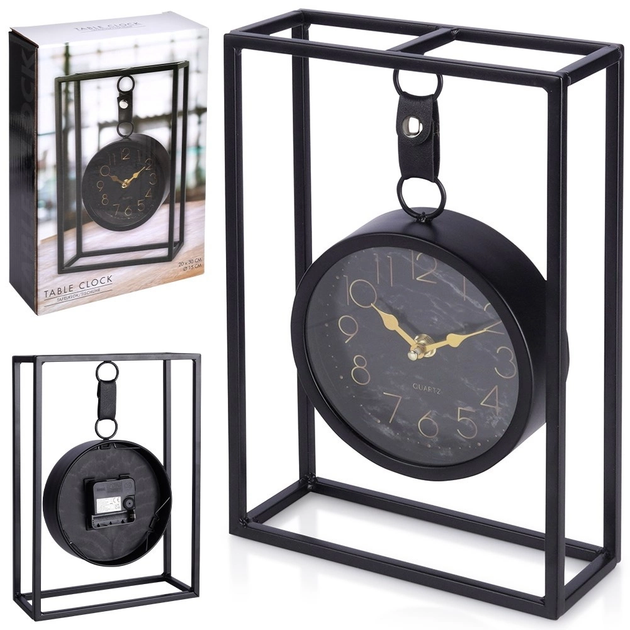 Настільний годинник Home & Styling Collection на металевій рамі 21 x 31 см (8720573996174) - зображення 6