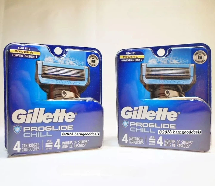 Сменные лезвия Gillette ProGlide Chill с охлаждающим эффектом (4 шт) - изображение 7