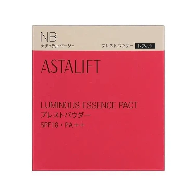 Компактна пудра (змінний блок + пуховка) Fujifilm Astalift Luminous Essence Pact SPF18/PA++, Бежевий NB 9 г. - зображення 2
