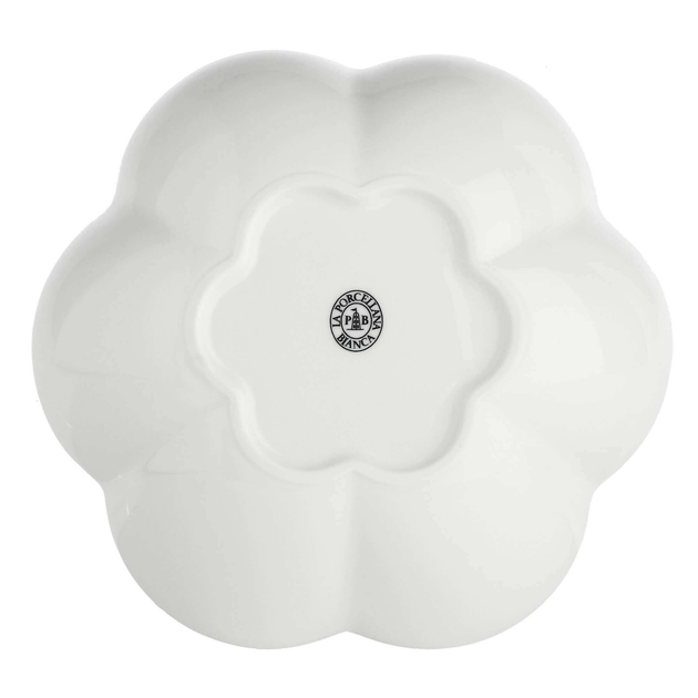 Zestaw talerzy do zupy La Porcellana Bianca Villadeifiori z rantem 20 cm Biały 6 szt (8027549070136) - obraz 3