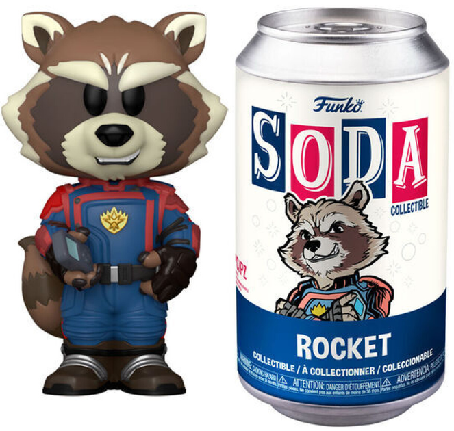 Figurka-niespodzianka Funko Soda Marvel Guardians of the Galaxy Rocket 5 + 1 Chase 9 cm (889698688222) - obraz 1