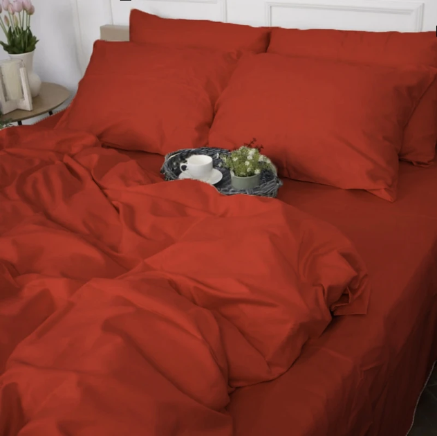 Комплект постільної білизни Mirson Двоспальний 175х210 см Satin Premium 0081 Terracotta від Rozetka на платформі USKIDKA Акція на Комплект постільної білизни Mirson Двоспальний 175х210 см Satin Premium 0081 Terracotta від Rozetka