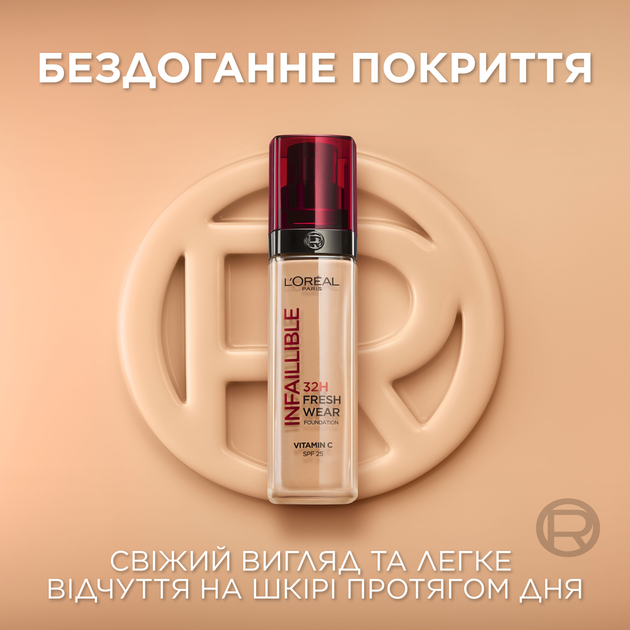 Стійкий тональний крем для обличчя L'Oreal Paris Infaillible відтінок 20 30 мл (3600523527854) - зображення 4