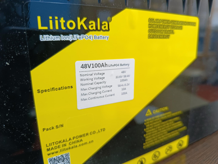 Аккумуляторная батарея Liitokala LiFePO4 100Ah 48V LCD - изображение 3