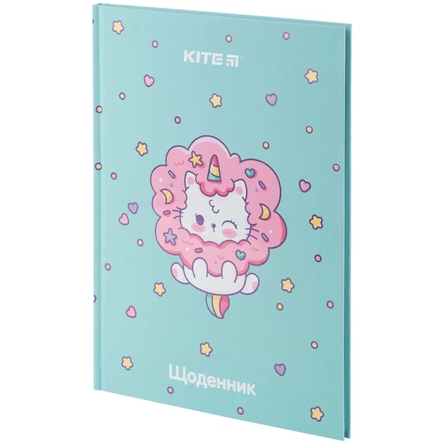 Щоденник шкільний Kite Rainbow Catcorn K24-262-6, тверда обкладинка - Фото 2 Щоденник шкільний Kite Rainbow Catcorn K24-262-6, тверда обкладинка - изображение 2