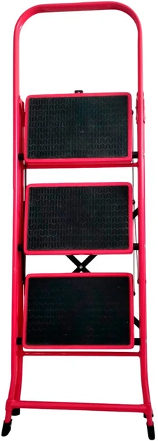 EDWIN レッドプラスチックスタンド 非売品 Стремянка Forte LFD106TB из 3 ступеней Красная (31888) – фото