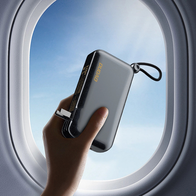 Ładowarka-Powerbank podróżna Dudao K25 10000 mAh z 3 wtyczkami Black (6977196680061) - obraz 6