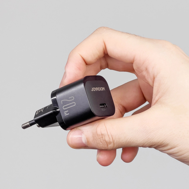 Ładowarka sieciowa JOYROOM JR-TCF02 PD 20 W USB-C + kabel Lightning Black (6956116742447) - obraz 5