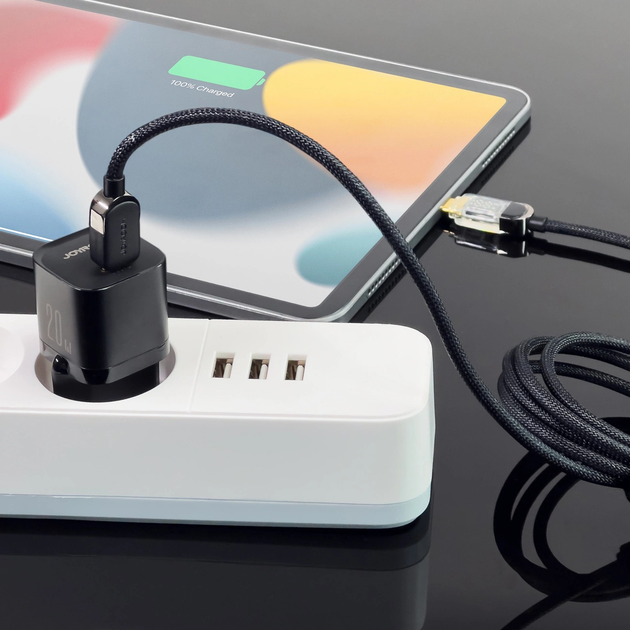 Ładowarka sieciowa JOYROOM JR-TCF02 PD 20 W USB-C + kabel Lightning Black (6956116742447) - obraz 8