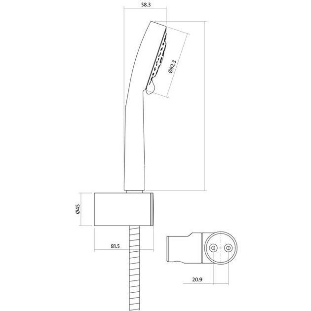 Душевой гарнитур Cersanit Lano S951-022 - Фото 2 Душевой гарнитур Cersanit Lano S951-022 - изображение 2
