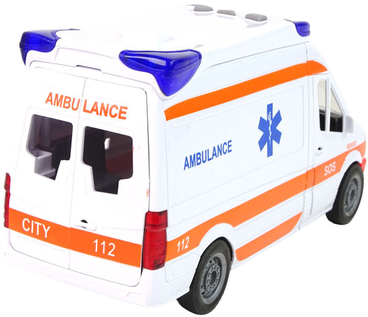 Auto LEAN Toys karetka Ambulans 12759 (5905214977979) - obraz 4