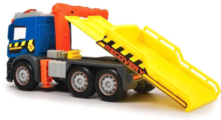 Zestaw Dickie City Laweta Mercedes z podnośnikiem I przewożonym pojazdem 26 cm 203745016 (4006333076176) - obraz 3