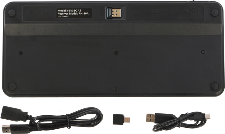 Клавиатура беспроводная A4Tech FBK36C AS Bluetooth/Wireless Black (4711421000222) - изображение 6