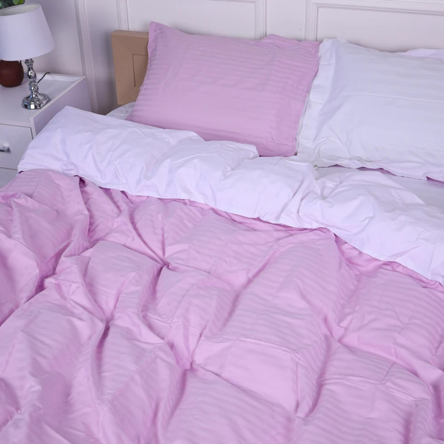 Комплект постільної білизни MirSon Satin Stripe 30-0007 + 30-0001 Beatrisa 200х220 Євро від Rozetka на платформі USKIDKA Акція на Комплект постільної білизни MirSon Satin Stripe 30-0007 + 30-0001 Beatrisa 200х220 Євро від Rozetka