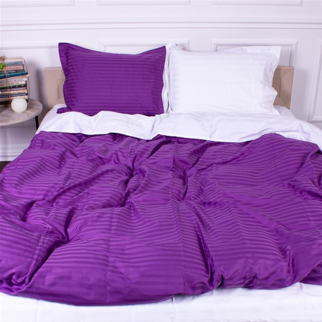 Комплект постільної білизни MirSon Satin Stripe 30-0009 + 30-0001 Belinda 2х143х210 Сімейний від Rozetka на платформі USKIDKA Акція на Комплект постільної білизни MirSon Satin Stripe 30-0009 + 30-0001 Belinda 2х143х210 Сімейний від Rozetka