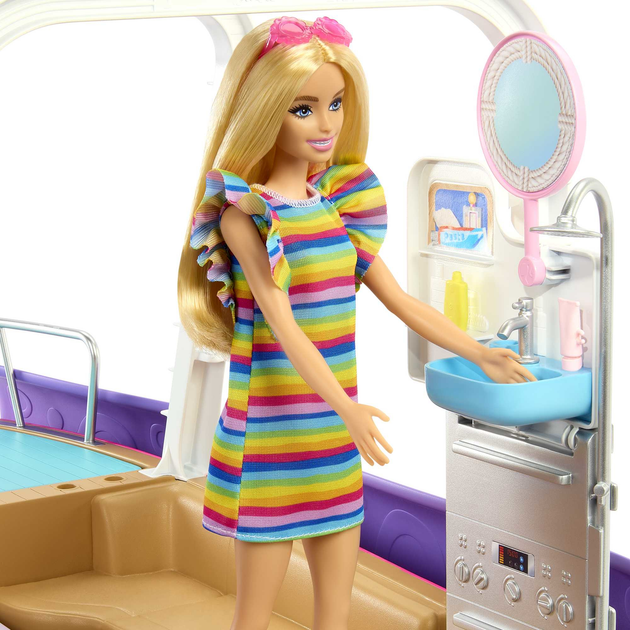 Ігровий набір Barbie Dream Boat корабель мрії для ляльок HJV37 (194735095100) - зображення 10