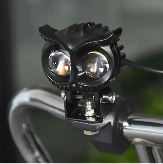 Светодиодная двухцветная фара Moto LED Mini Сова 20W 2000Lm 9-60V для мотоцикла, мопеда, скутера - изображение 7