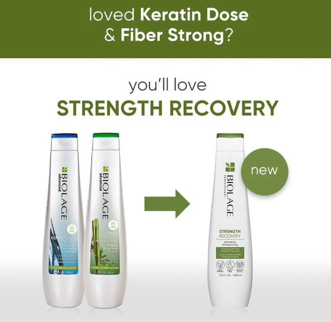 Шампунь BIOLAGE STRENGHT RECOVERY для зміцнення пошкодженого волосся 1000 мл - зображення 2