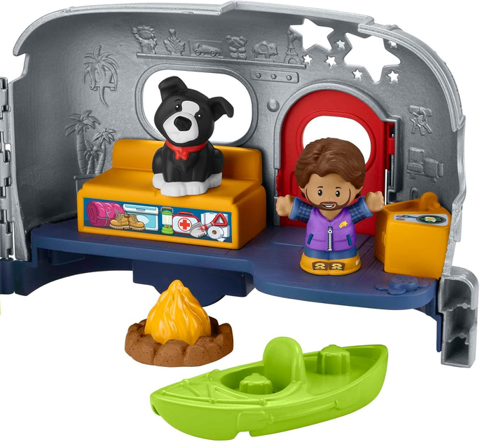 Zestaw figurek do zabawy Fisher-Price Little People Camper (Nordics) (HMV92) (0194735133208) - obraz 3