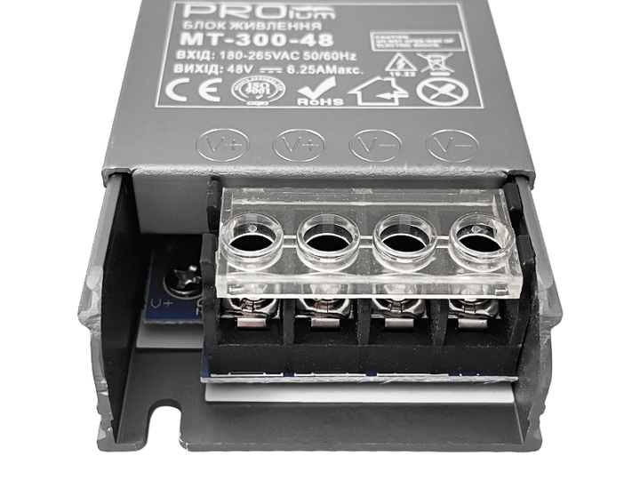 Блок живлення 300W IP20 48V 6,25А Серія МТ - изображение 5