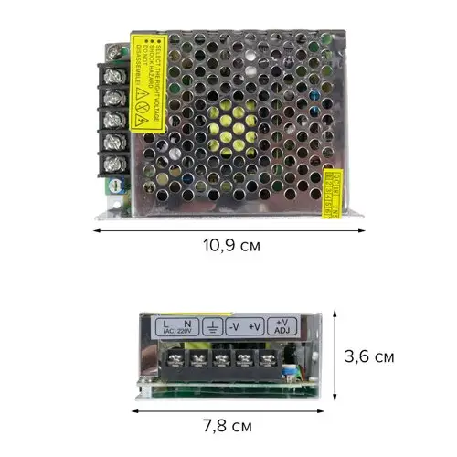 Блок живлення 120W-IP20 TR-120 10A 12V OEM - Фото 2 Блок живлення 120W-IP20 TR-120 10A 12V OEM - зображення 2