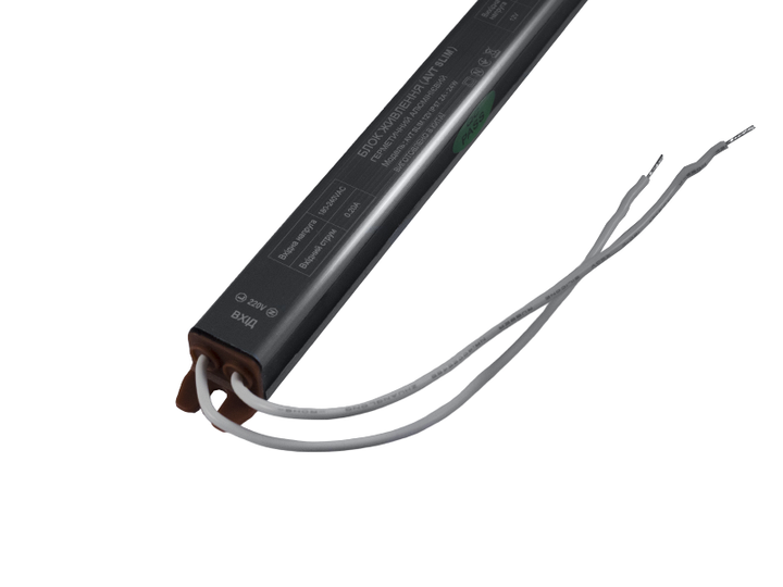 Блок живлення 24W IP67 2A-12V AVT SLIM - зображення 2