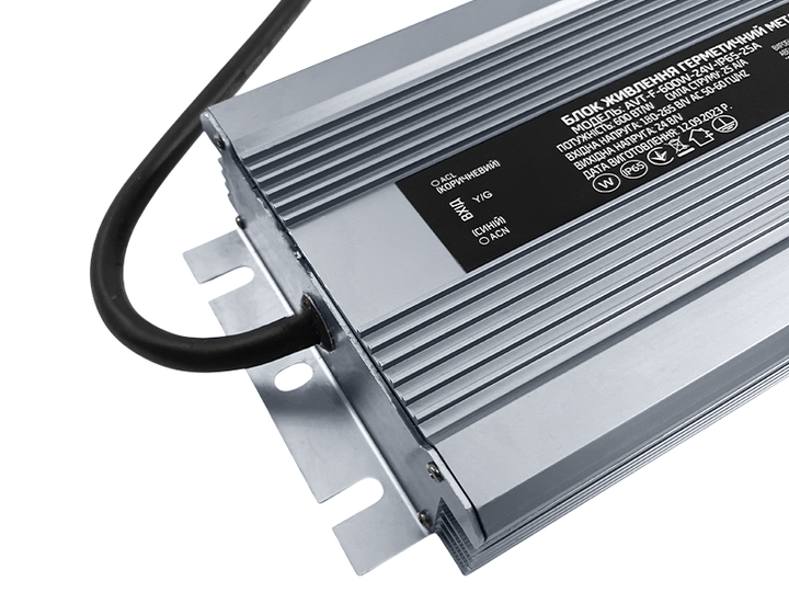 Блок живлення 600W IP65 24V 25A 2 роки гарантії (AVT-F-600W-24V-IP65-25A) (1019892) AVT - Фото 3 Блок живлення 600W IP65 24V 25A 2 роки гарантії (AVT-F-600W-24V-IP65-25A) (1019892) AVT - изображение 3